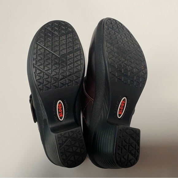 Klogs Heels Brown with buckle Size 6.5M - Picture 5 of 6